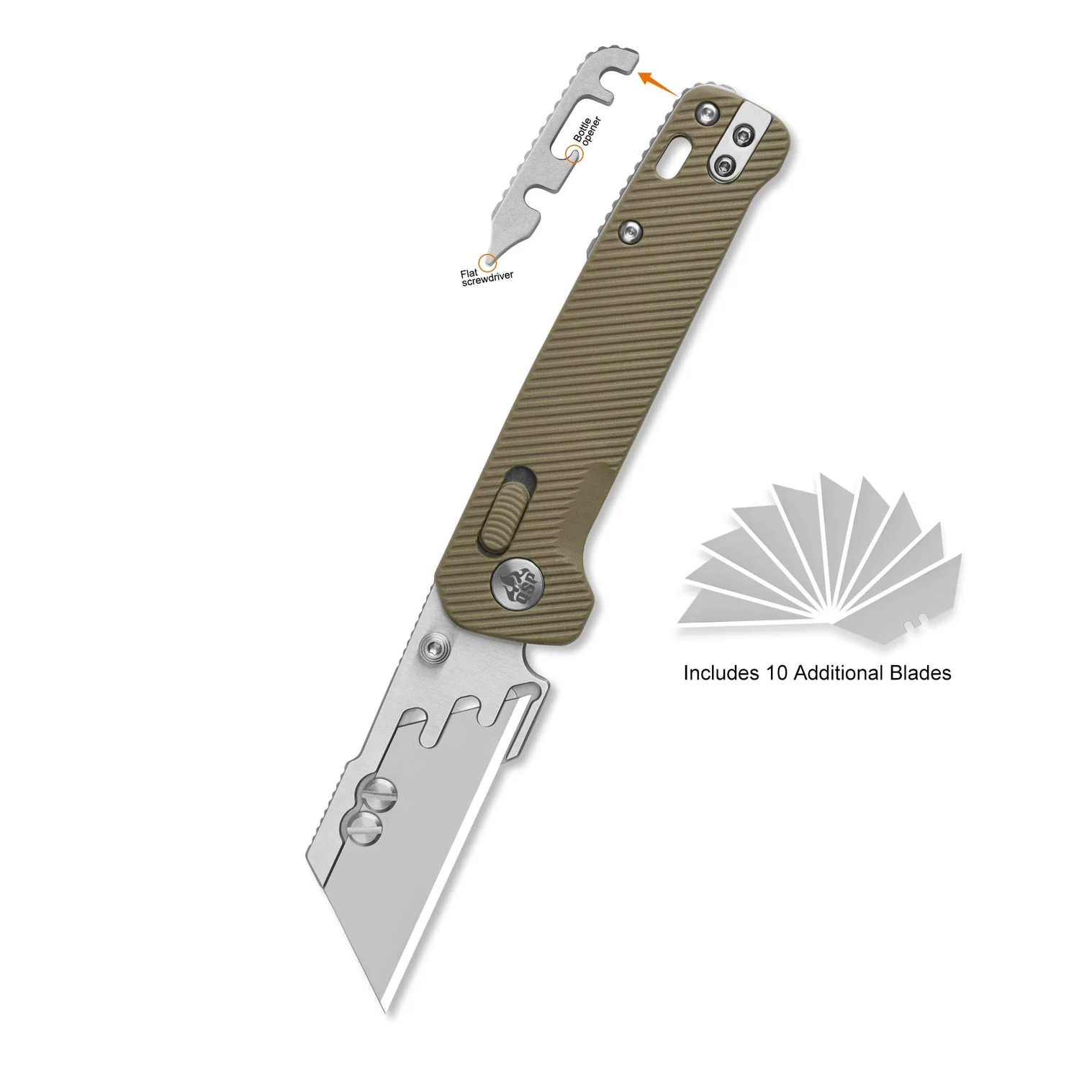 QSP Knife Khaki Penguin Workmate Utility Knife - Image 2