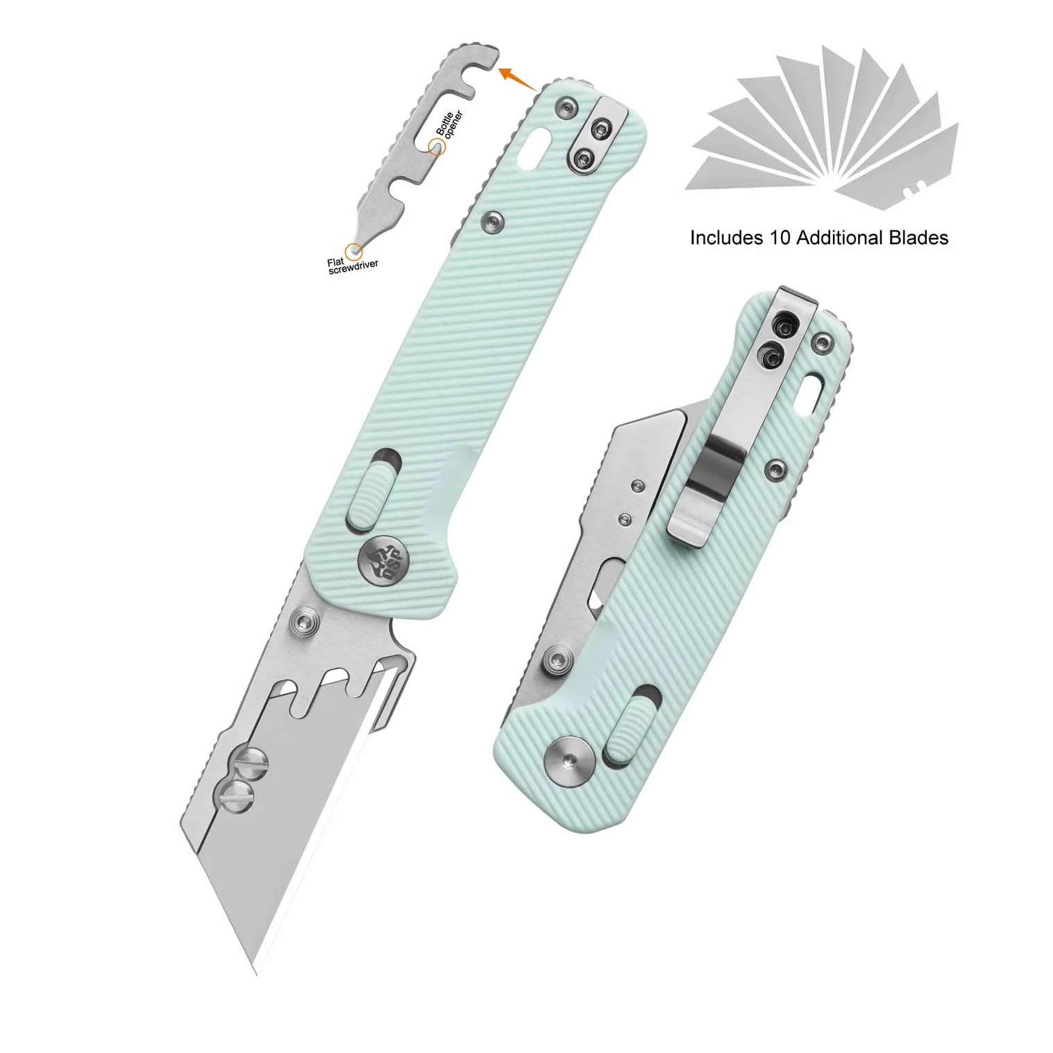 QSP Knife Ice Cream Blue Penguin Workmate Utility Knife