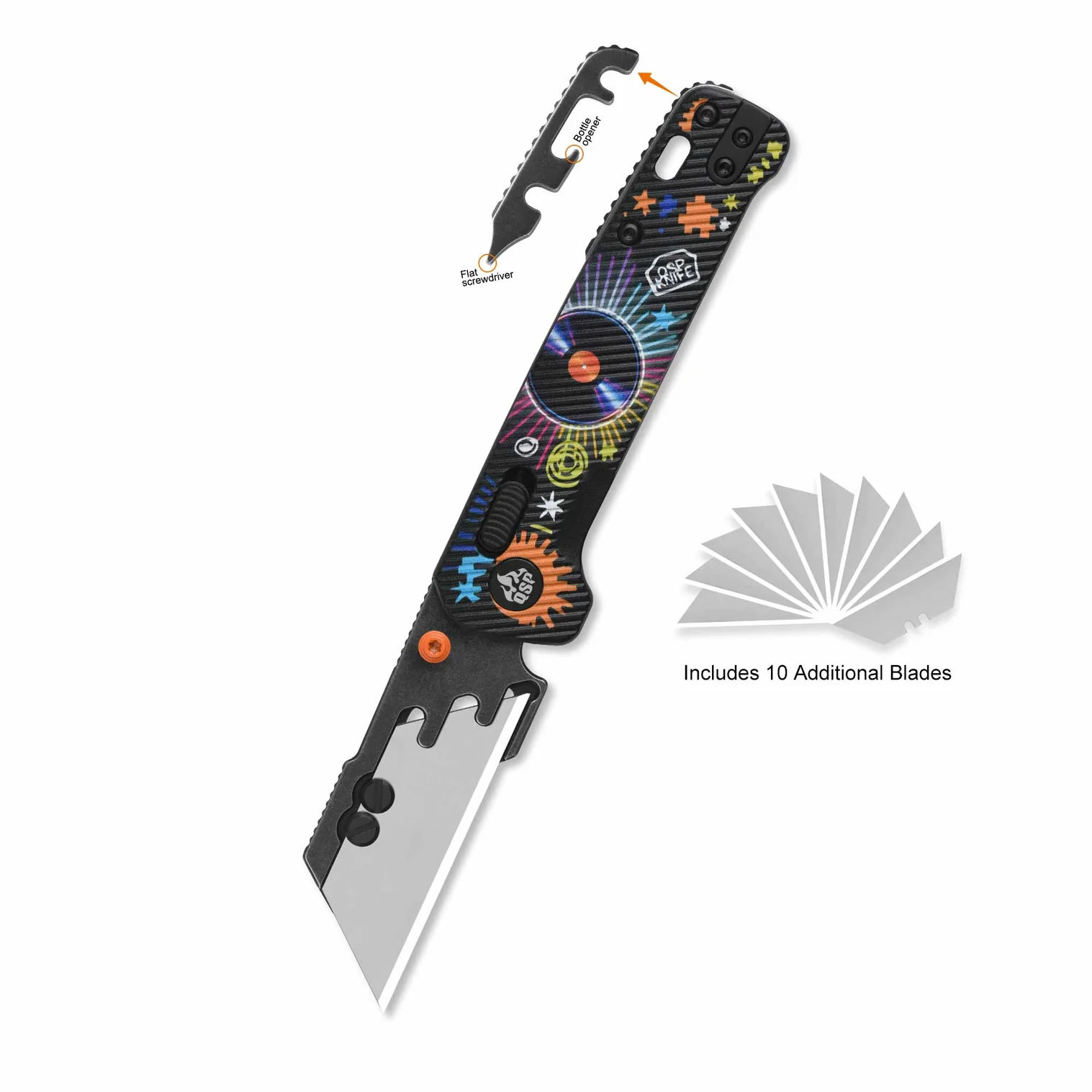 QSP Knife Record Penguin Workmate Utility Knife - Image 2
