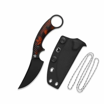 QSP Knife Tortoise Resin Baby Viper Black Blade Fixed